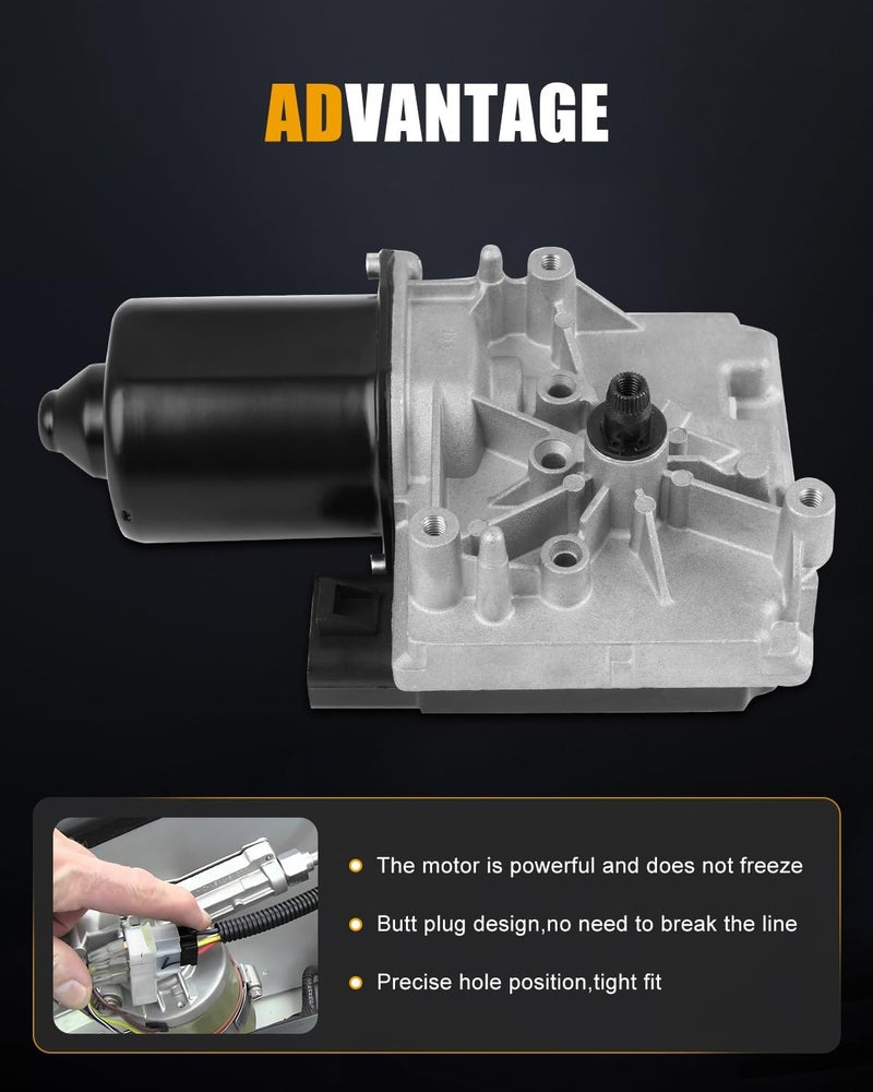 ROADFAR High-Efficiency Front Windshield Wiper Motor - 12V, 5 Pins, Fit for 1995-1997 For Chevrolet Cavalier & For Pontiac Sunfire - Replaces OEM #12363317 - Easy Installation - Image 3